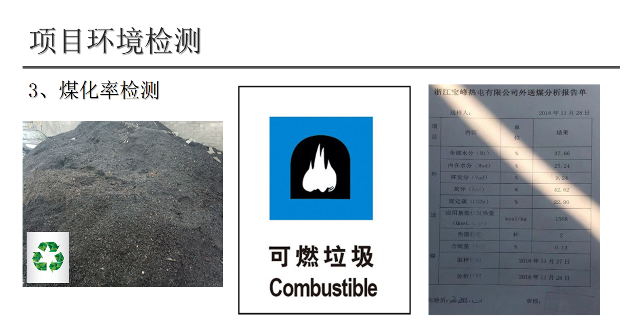 垃圾炭經(jīng)某電廠檢測(cè)可代替燃煤使用